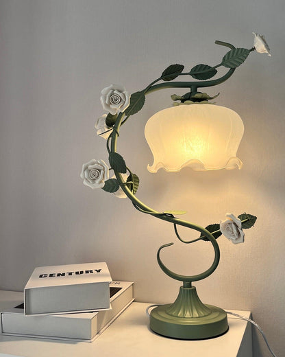 Ron Rose Flower Table Lamp - Loonglight