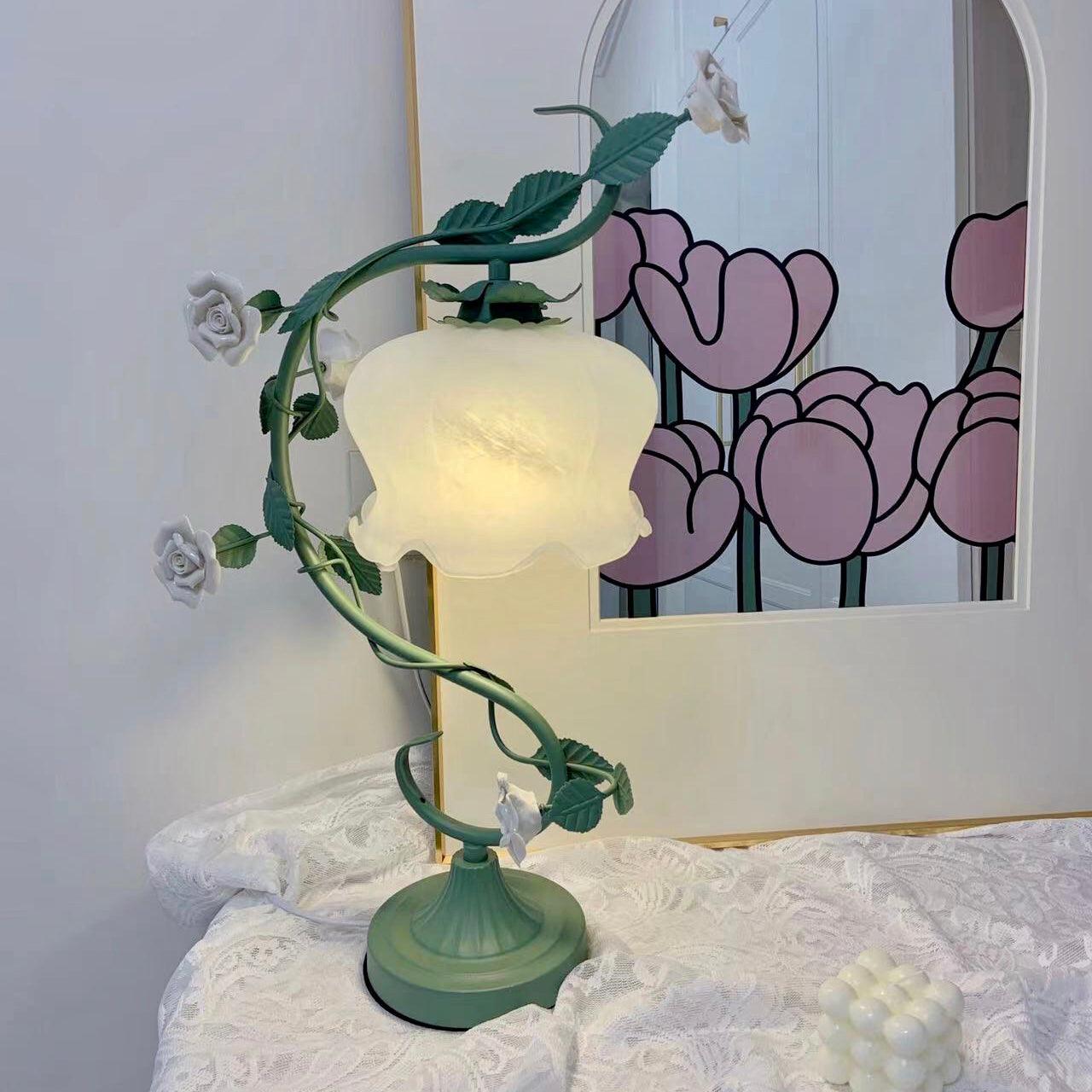 Ron Rose Flower Table Lamp - Loonglight