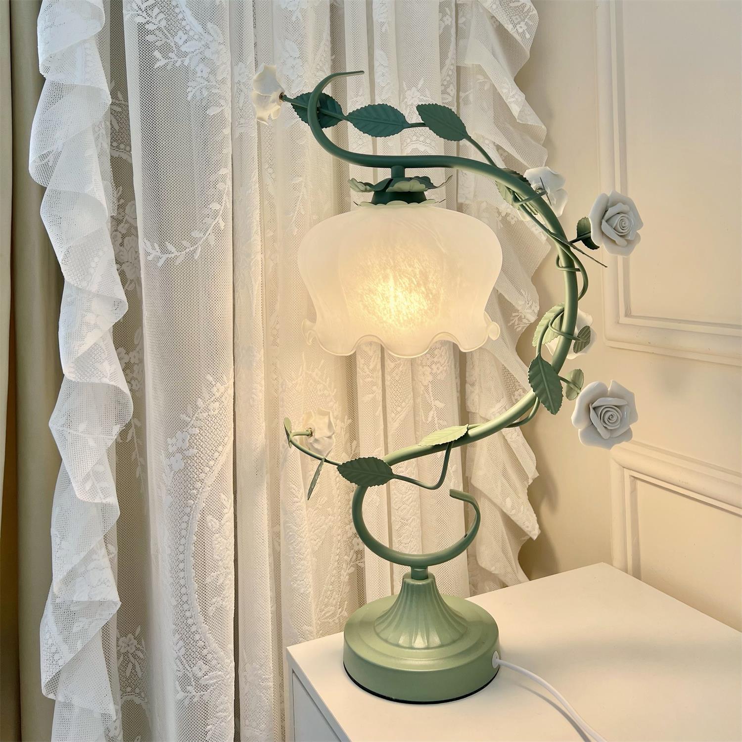 Ron Rose Flower Table Lamp - Loonglight