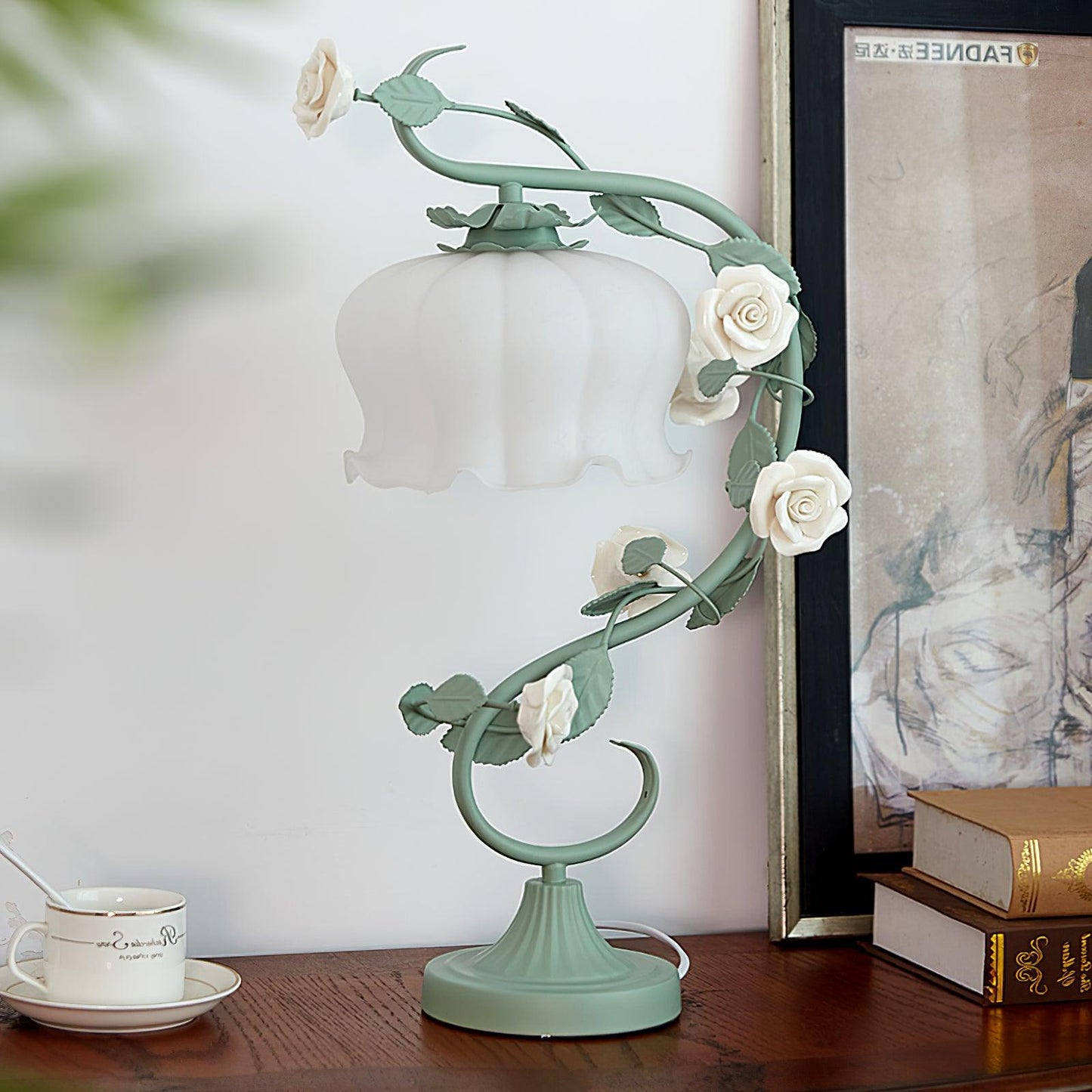 Ron Rose Flower Table Lamp - Loonglight