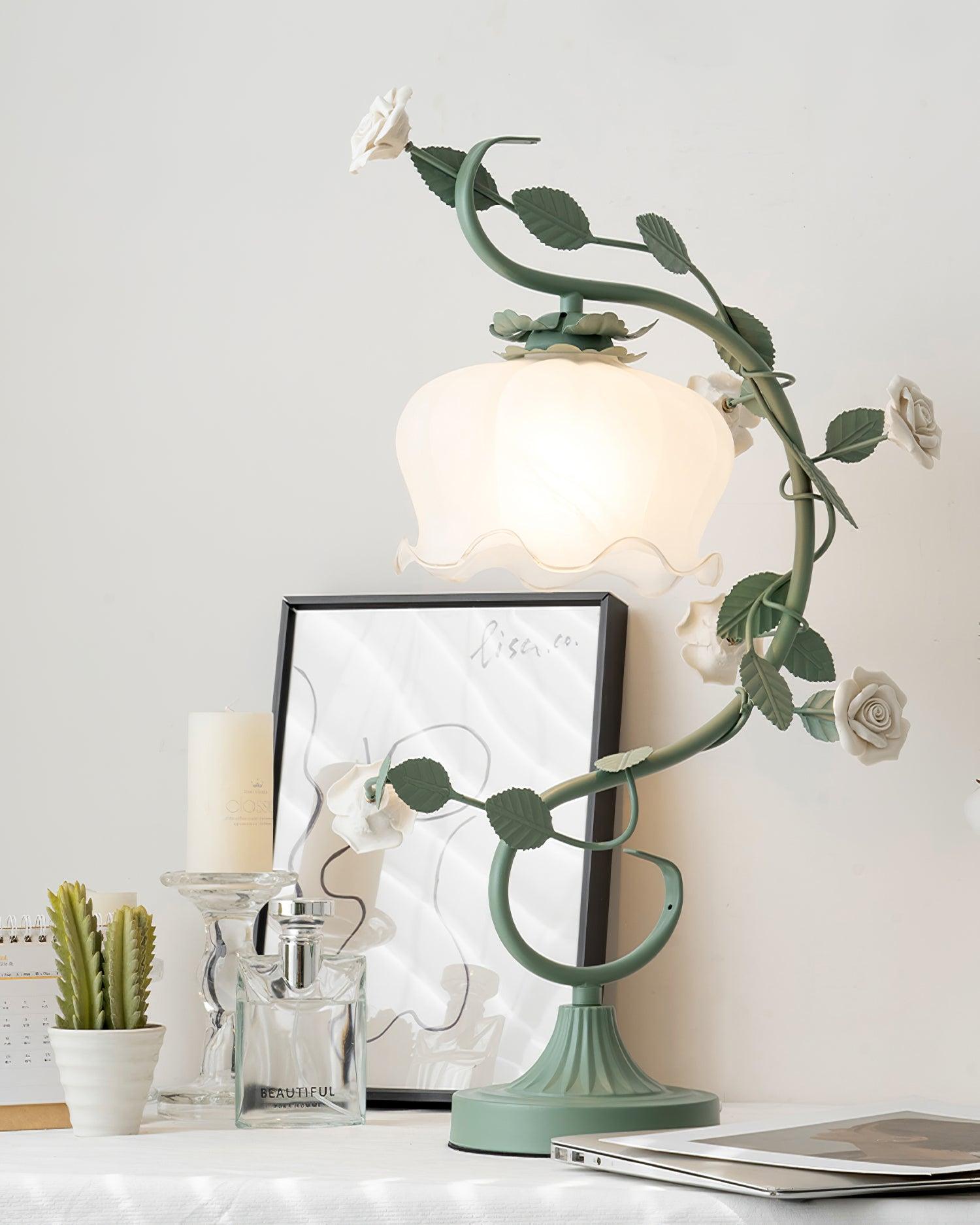 Ron Rose Flower Table Lamp - Loonglight