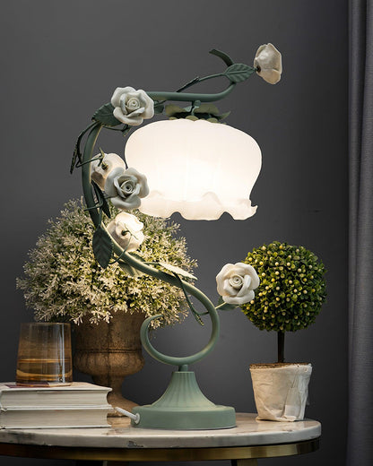 Ron Rose Flower Table Lamp - Loonglight