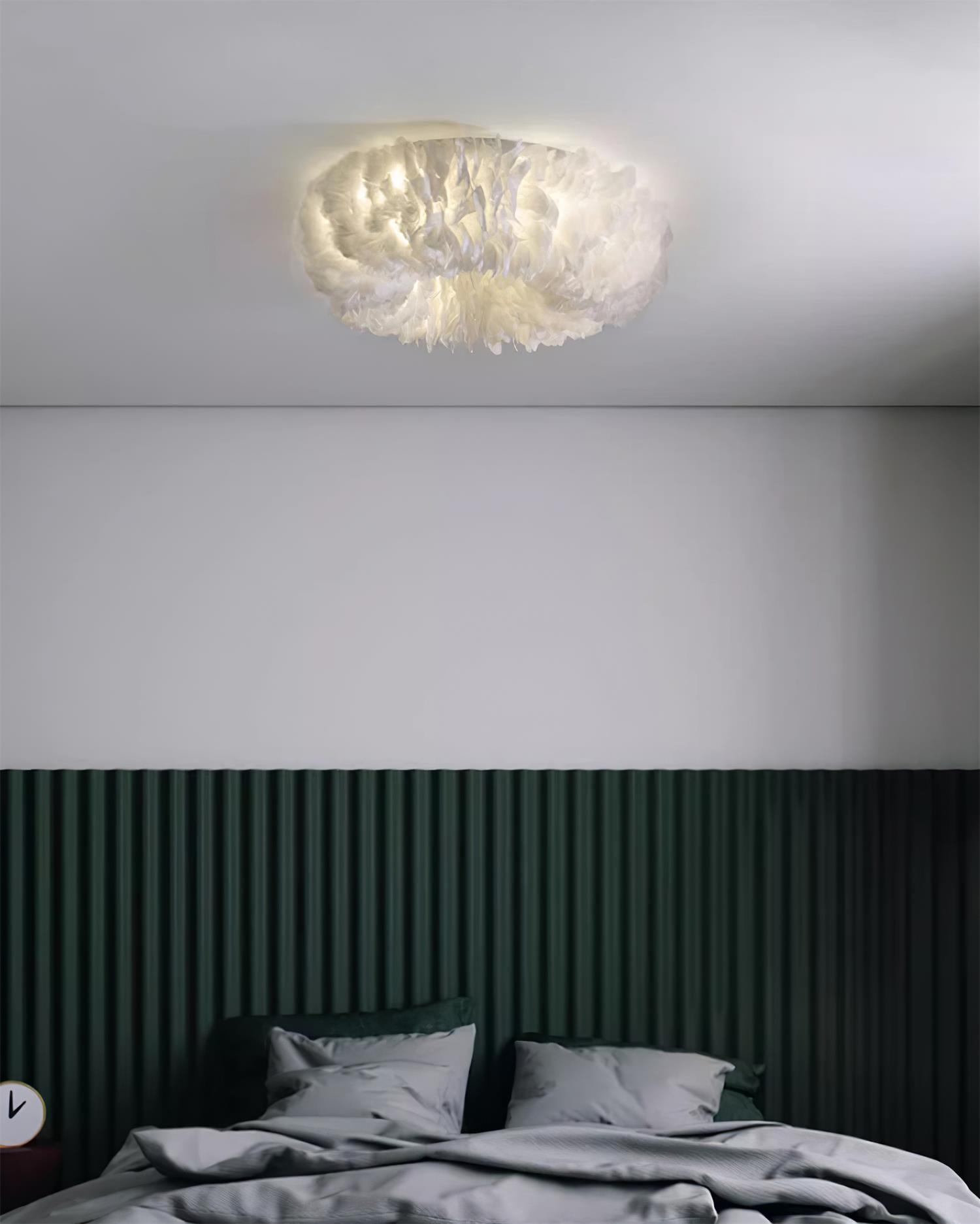 Rora Feather Ceiling Light - Loonglight