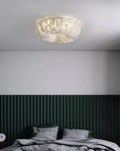 Rora Feather Ceiling Light - Loonglight