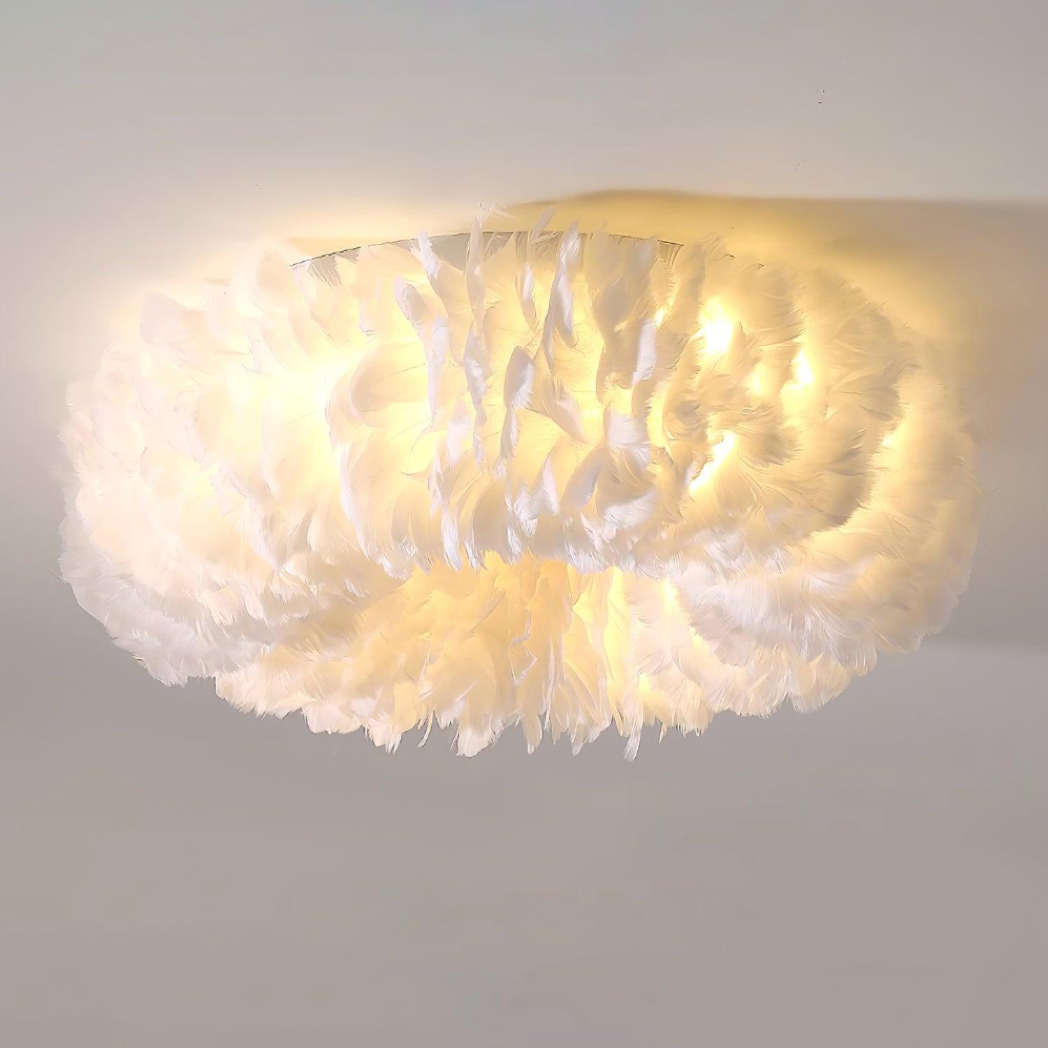 Rora Feather Ceiling Light - Loonglight
