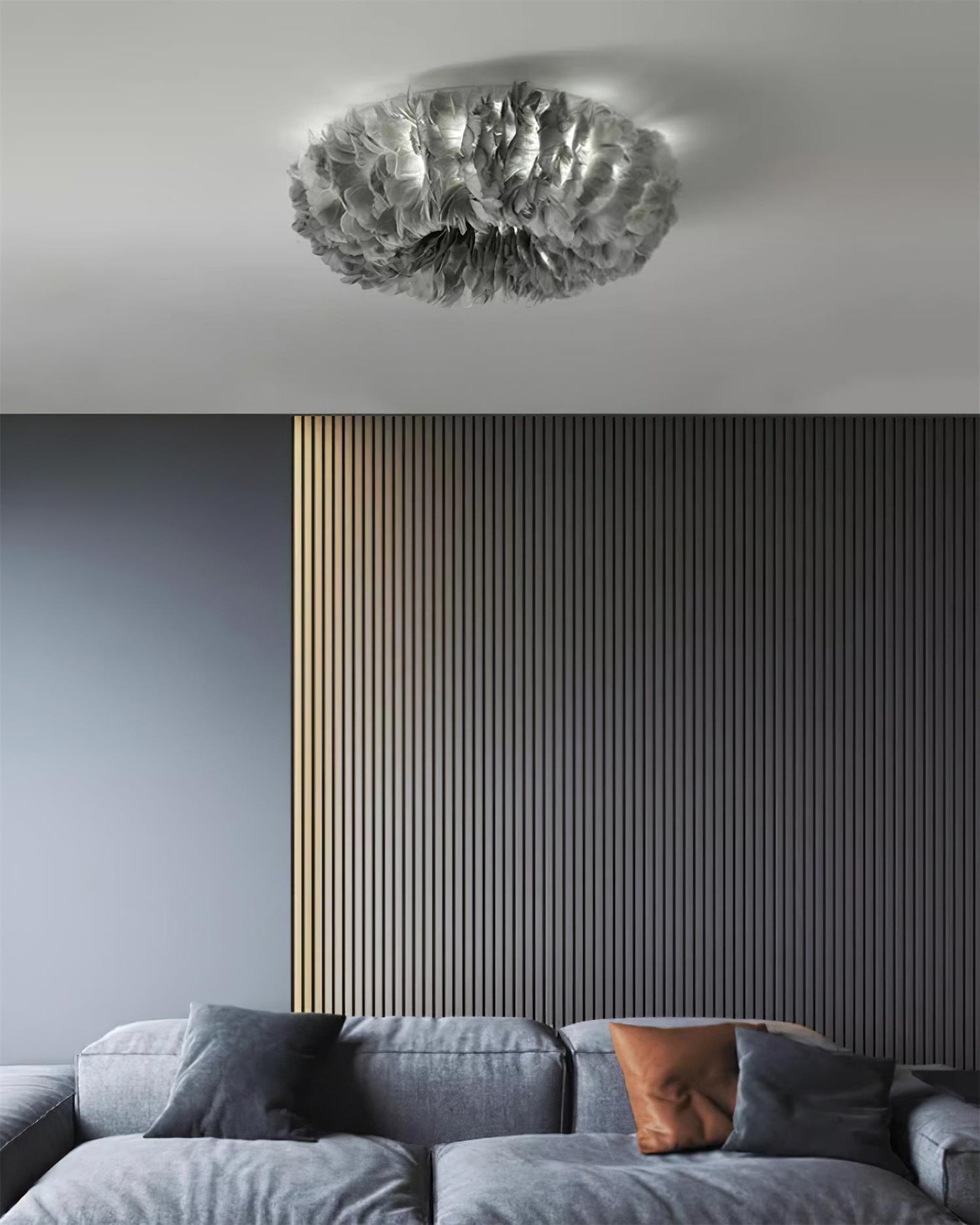 Rora Feather Ceiling Light - Loonglight