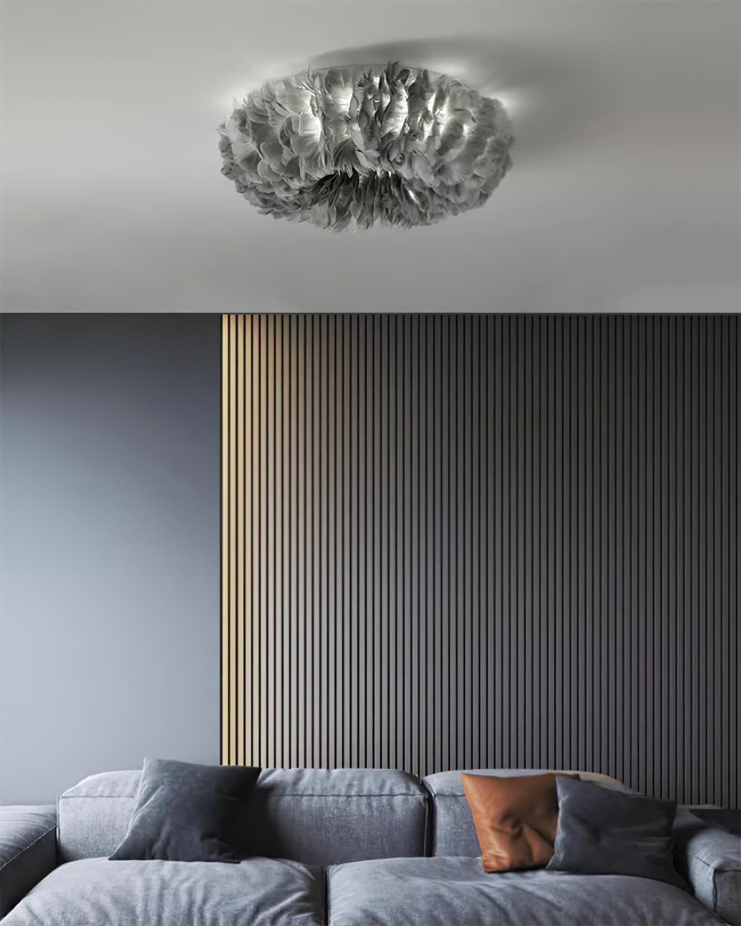 Rora Feather Ceiling Light - Loonglight