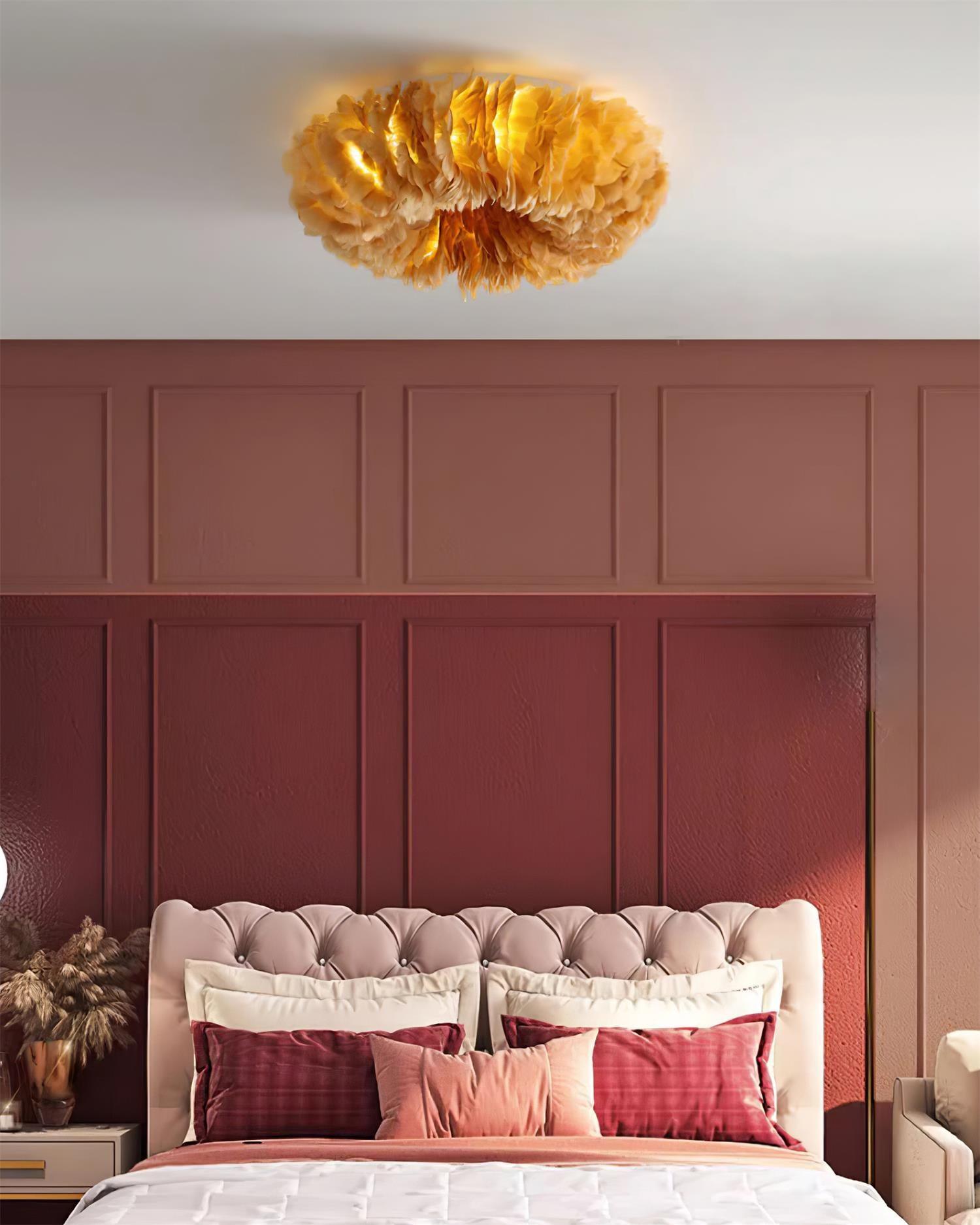 Rora Feather Ceiling Light - Loonglight