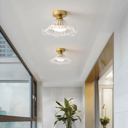 Rosa Glass Ceiling Lamp - Loonglight