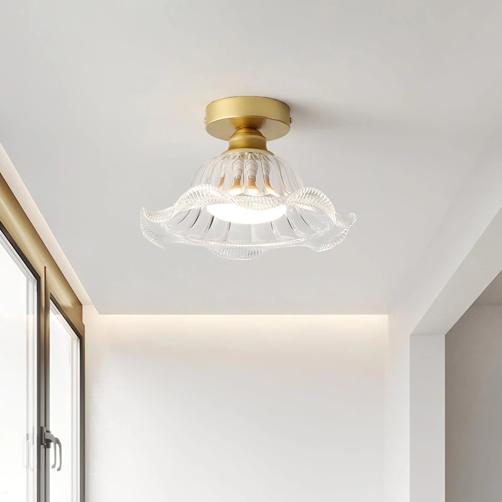 Rosa Glass Ceiling Lamp - Loonglight