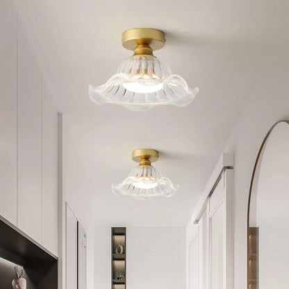 Rosa Glass Ceiling Lamp - Loonglight