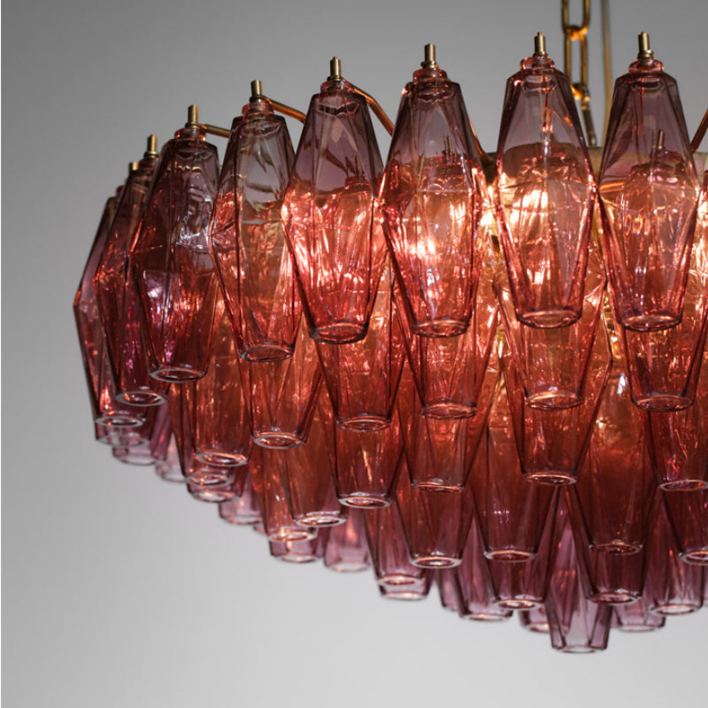 Rosetta Prism Murano Chandelier - Loonglight