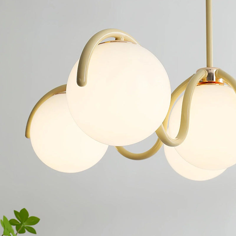 Round Ball Curve Chandelier - Loonglight