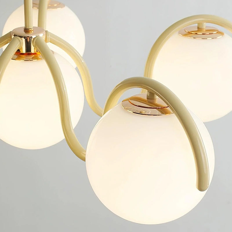 Round Ball Curve Chandelier - Loonglight