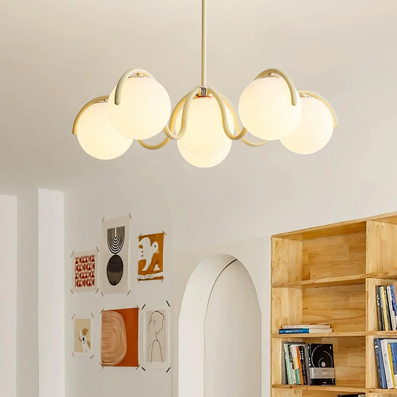 Round Ball Curve Chandelier - Loonglight