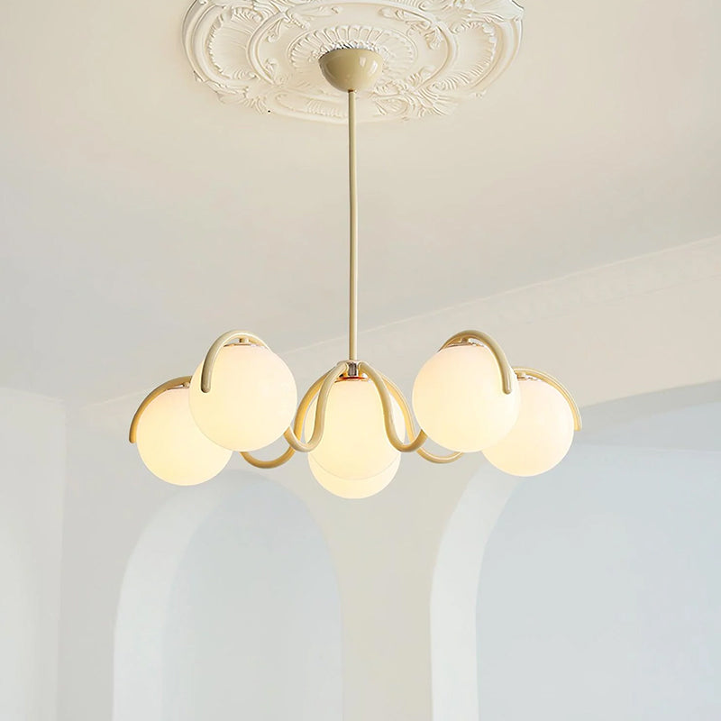 Round Ball Curve Chandelier - Loonglight