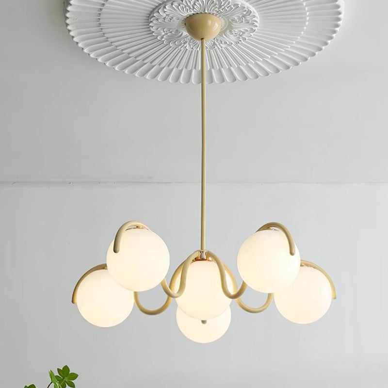 Round Ball Curve Chandelier - Loonglight