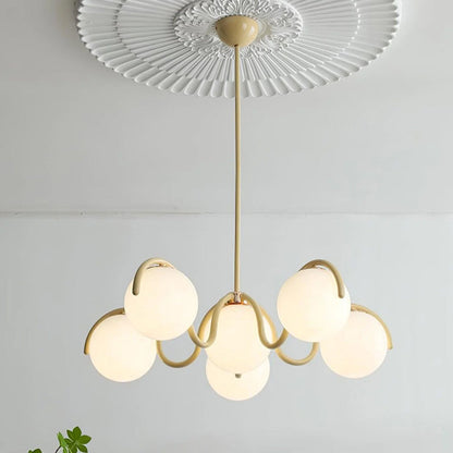 Round Ball Curve Chandelier - Loonglight