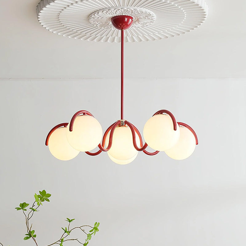 Round Ball Curve Chandelier - Loonglight