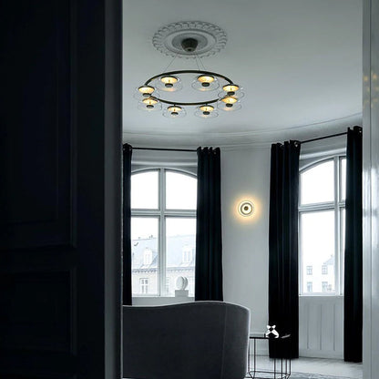 Modern Halo Glass Chandelier - Loonglight