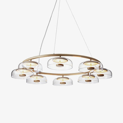 Modern Halo Glass Chandelier - Loonglight