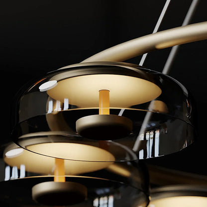 Modern Halo Glass Chandelier - Loonglight