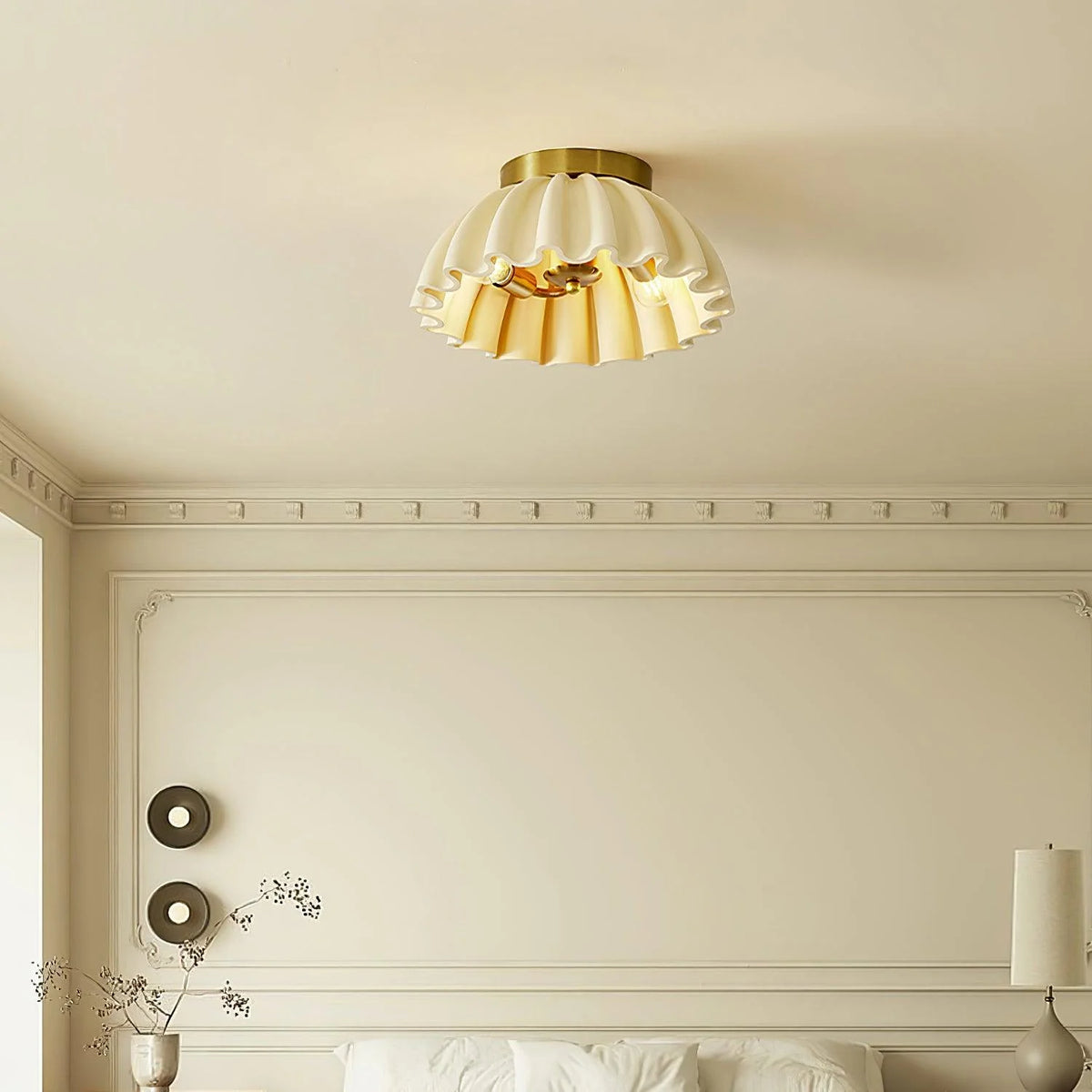 Cealing Ruffle Icon Ruffle Ceiling Light – Loonglight