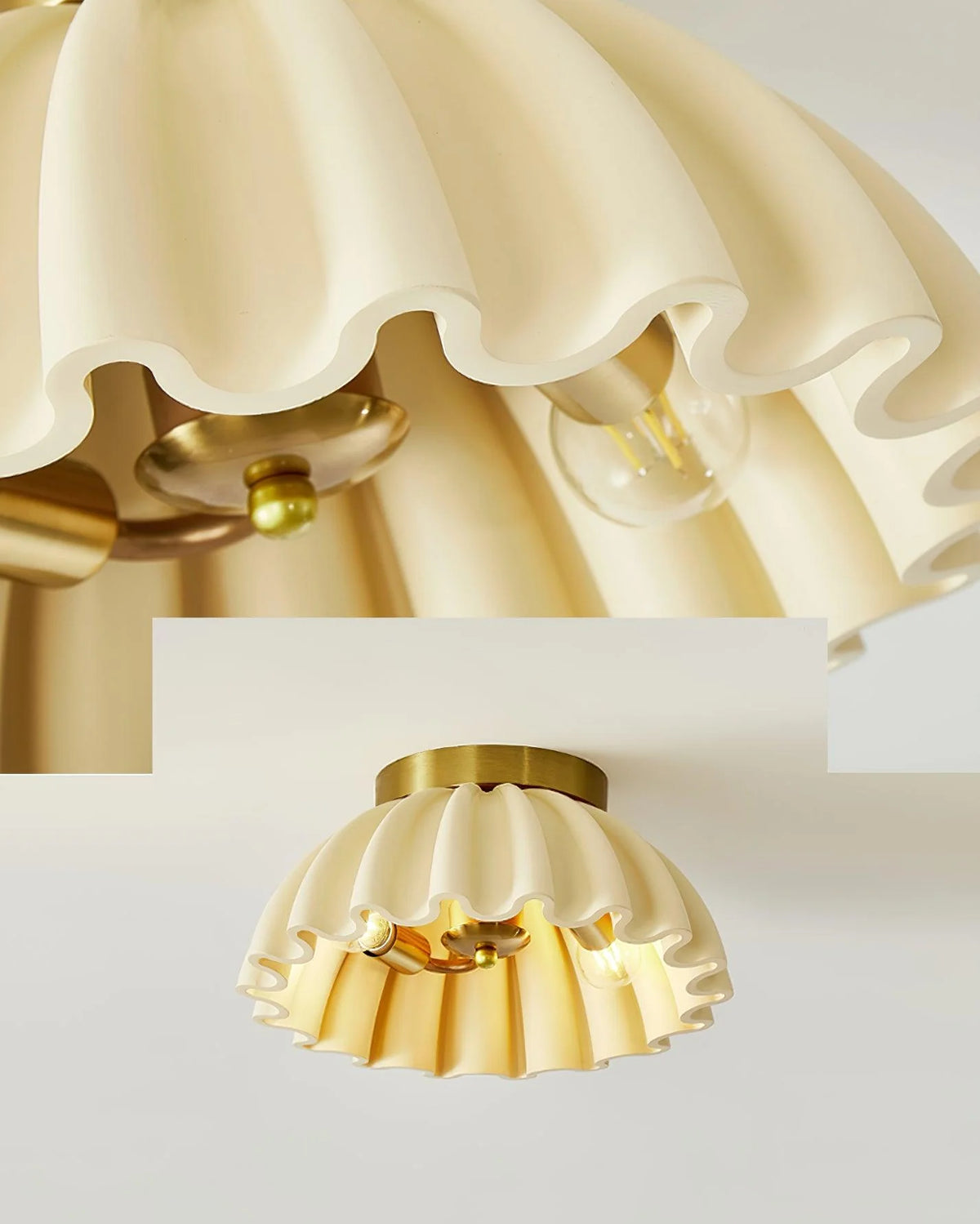 Cealing Ruffle Icon Ruffle Ceiling Light – Loonglight