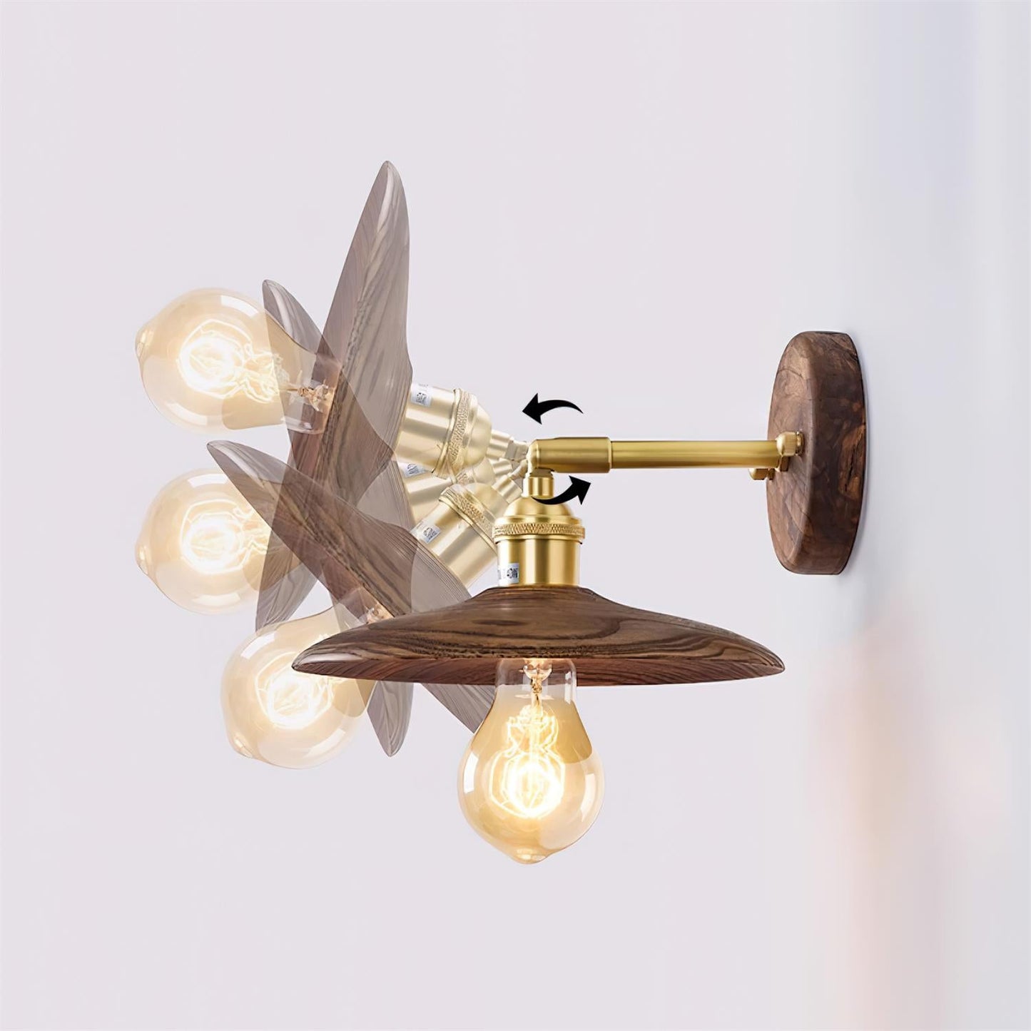 Runia Wood Wall Lamp - Loonglight