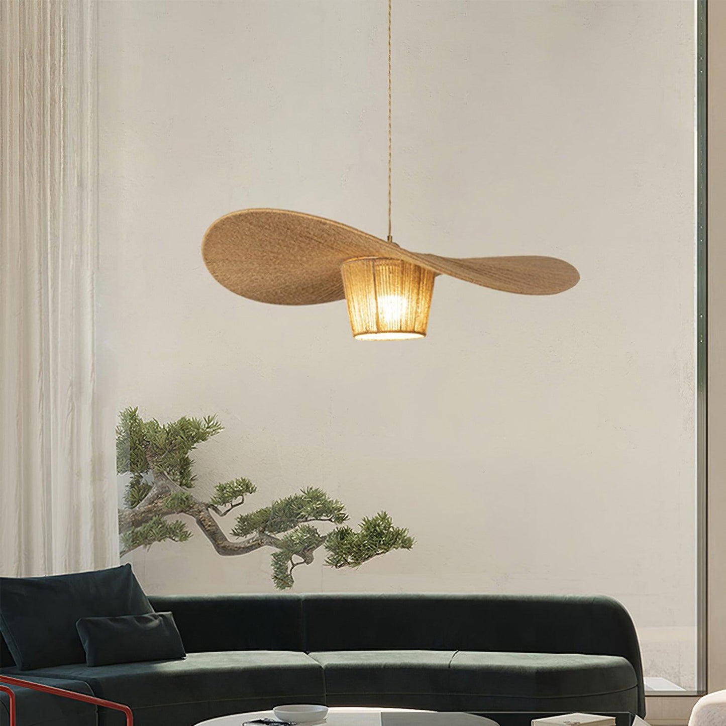 Rustic Hat Pendant Light - Loonglight