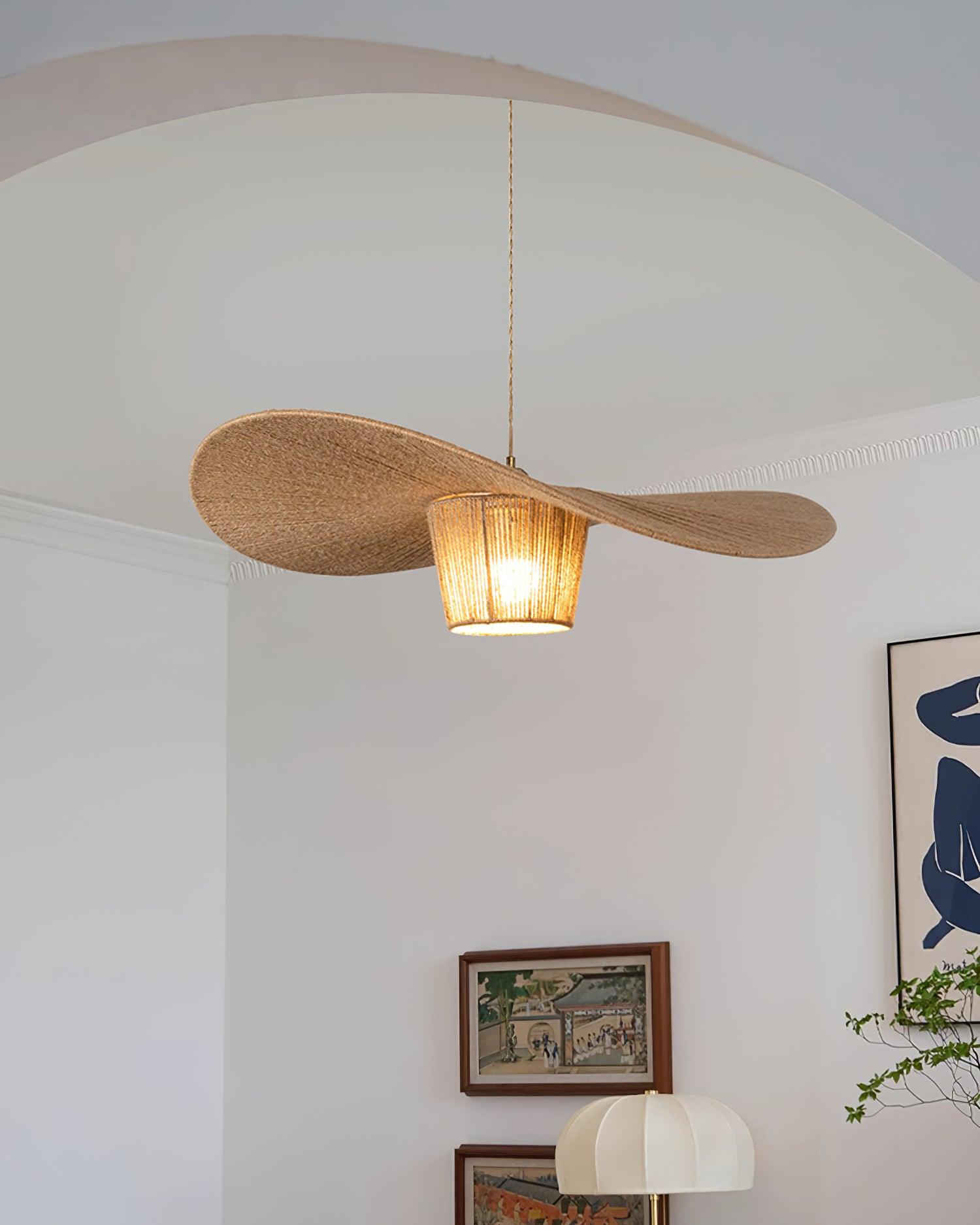 Rustic Hat Pendant Light - Loonglight