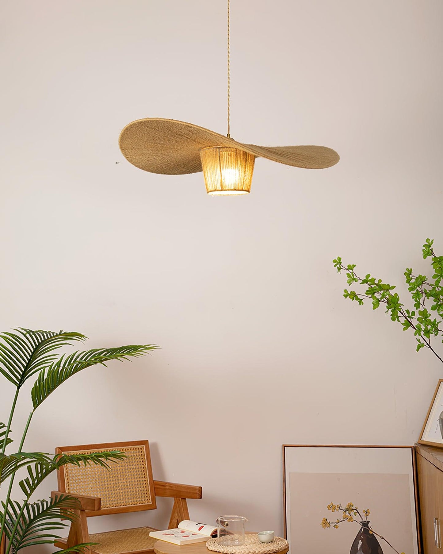 Rustic Hat Pendant Light - Loonglight