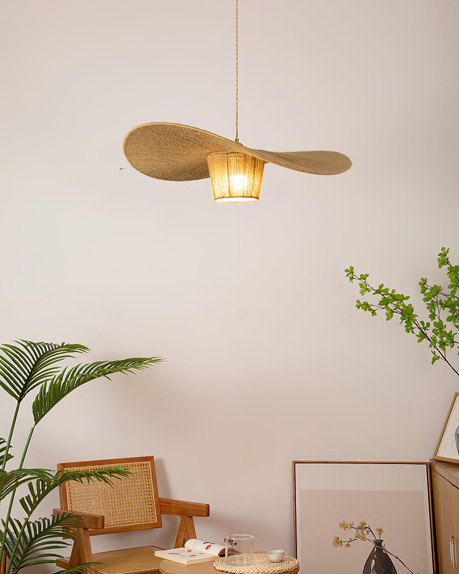 Rustic Hat Pendant Light - Loonglight