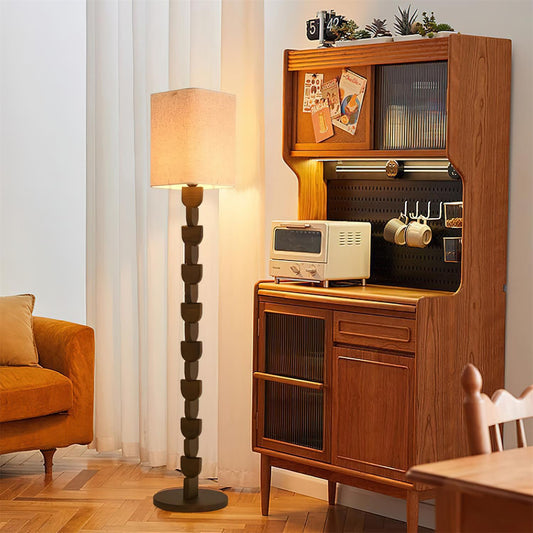 Sacha Wood Floor Lamp - Loonglight