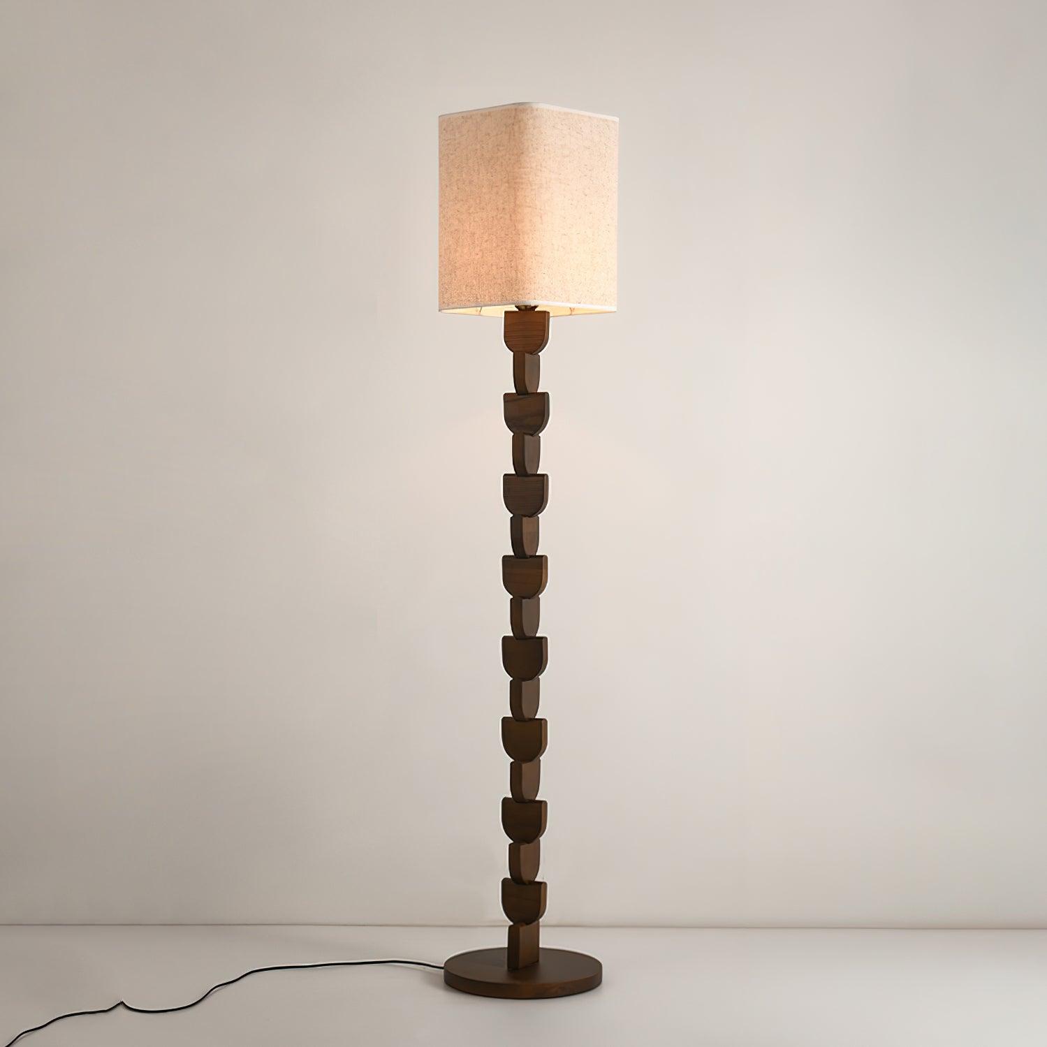 Sacha Wood Floor Lamp - Loonglight