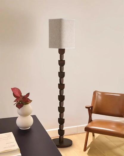 Sacha Wood Floor Lamp - Loonglight