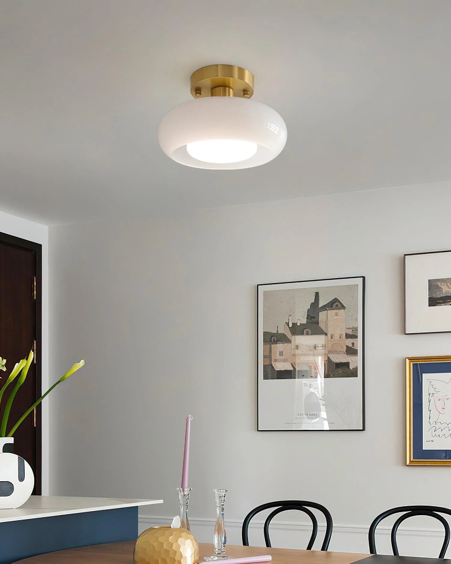 Sanna Glass Ceiling Light - Loonglight