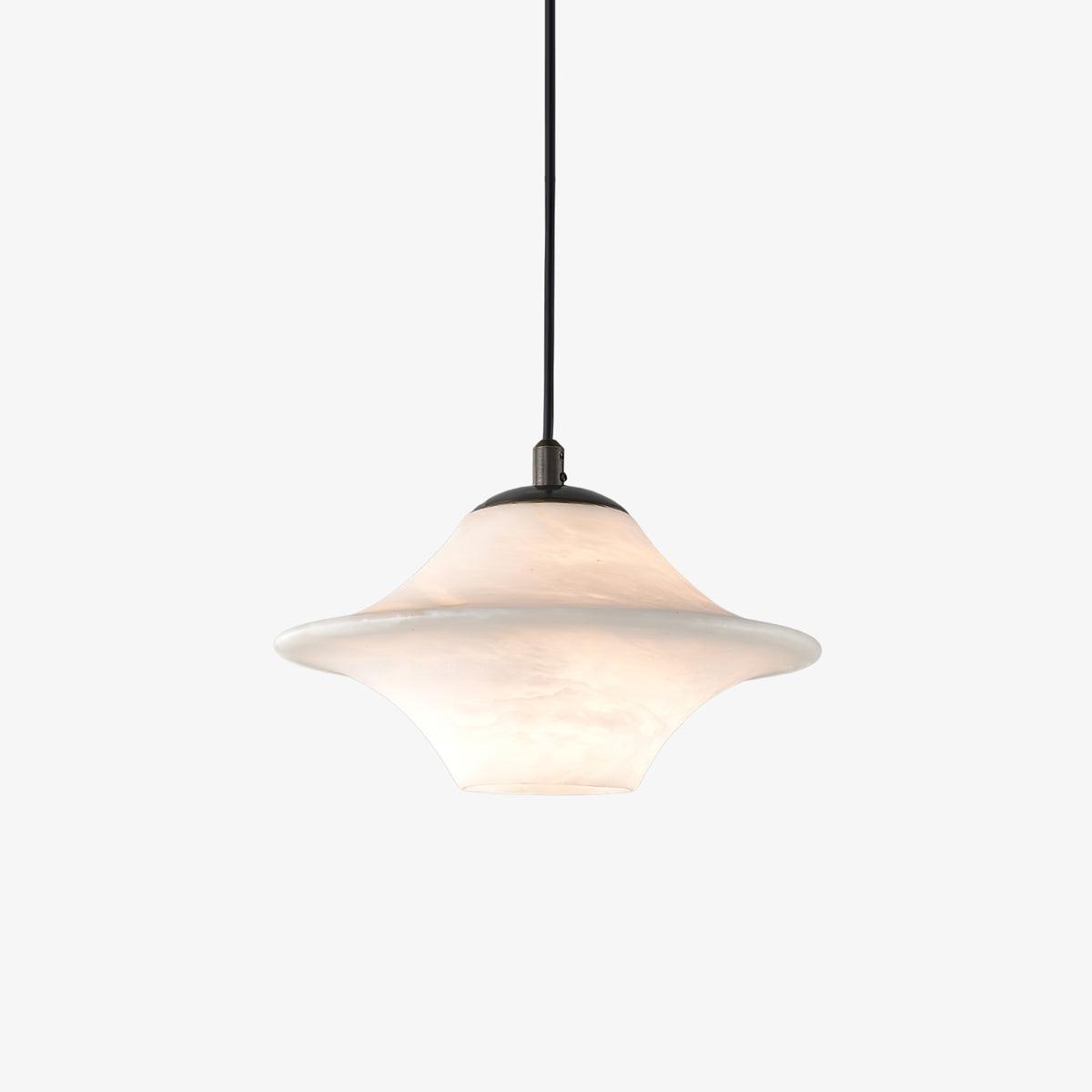 Saucer Alabaster Pendant Light - Loonglight