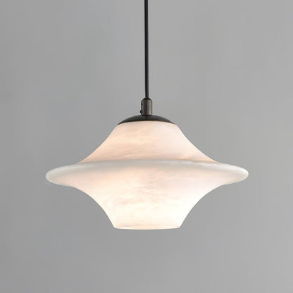 Saucer Alabaster Pendant Light - Loonglight