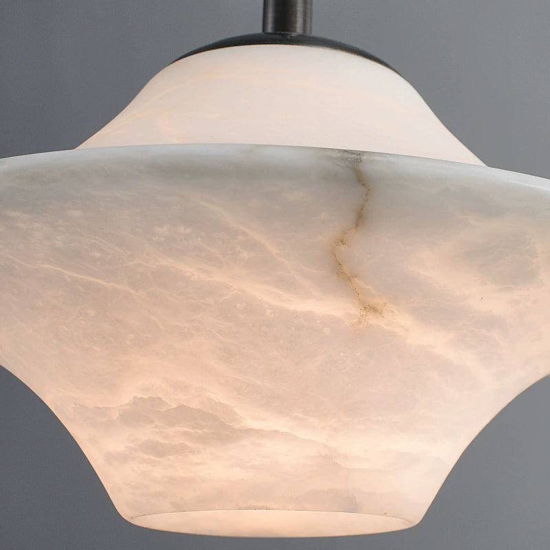 Saucer Alabaster Pendant Light - Loonglight