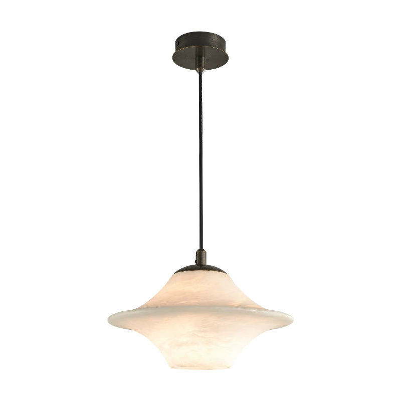 Saucer Alabaster Pendant Light - Loonglight