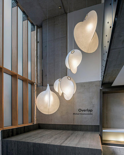 Overlap Silk Pendant Light - Loonglight