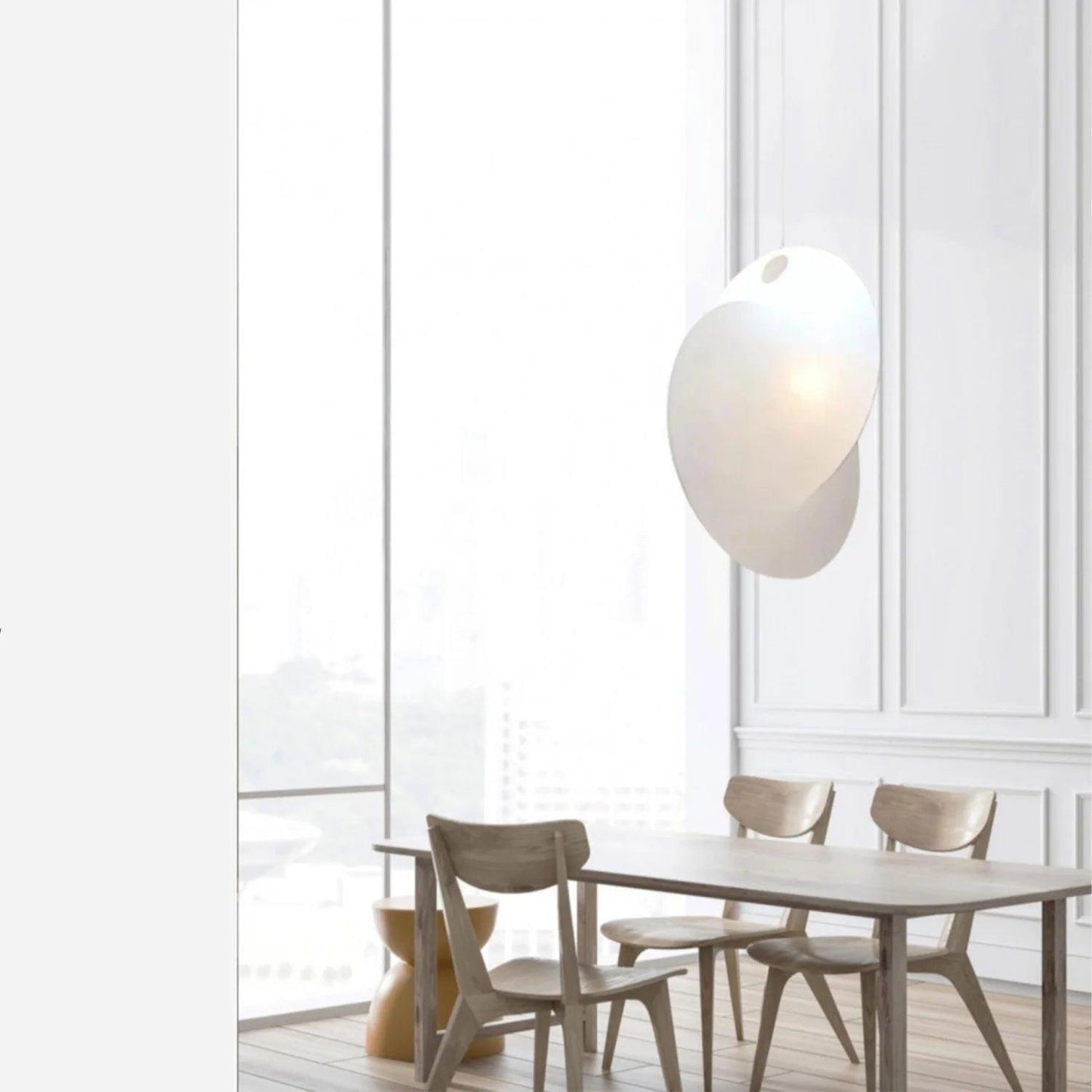 Overlap Silk Pendant Light - Loonglight