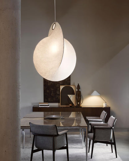 Overlap Silk Pendant Light - Loonglight