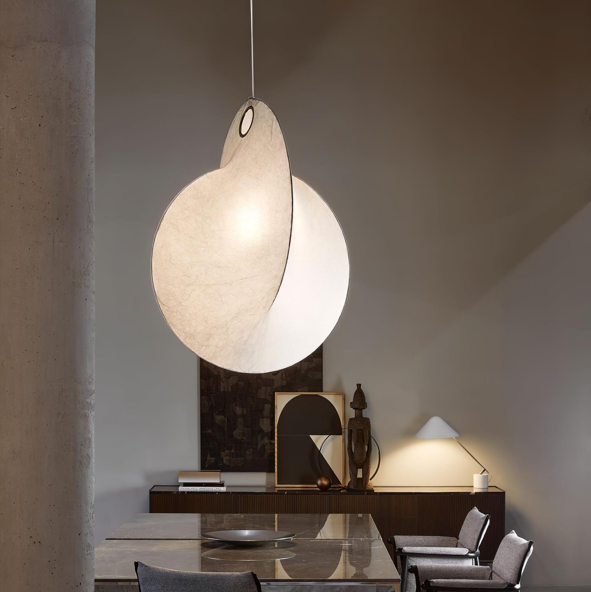 Overlap Silk Pendant Light - Loonglight