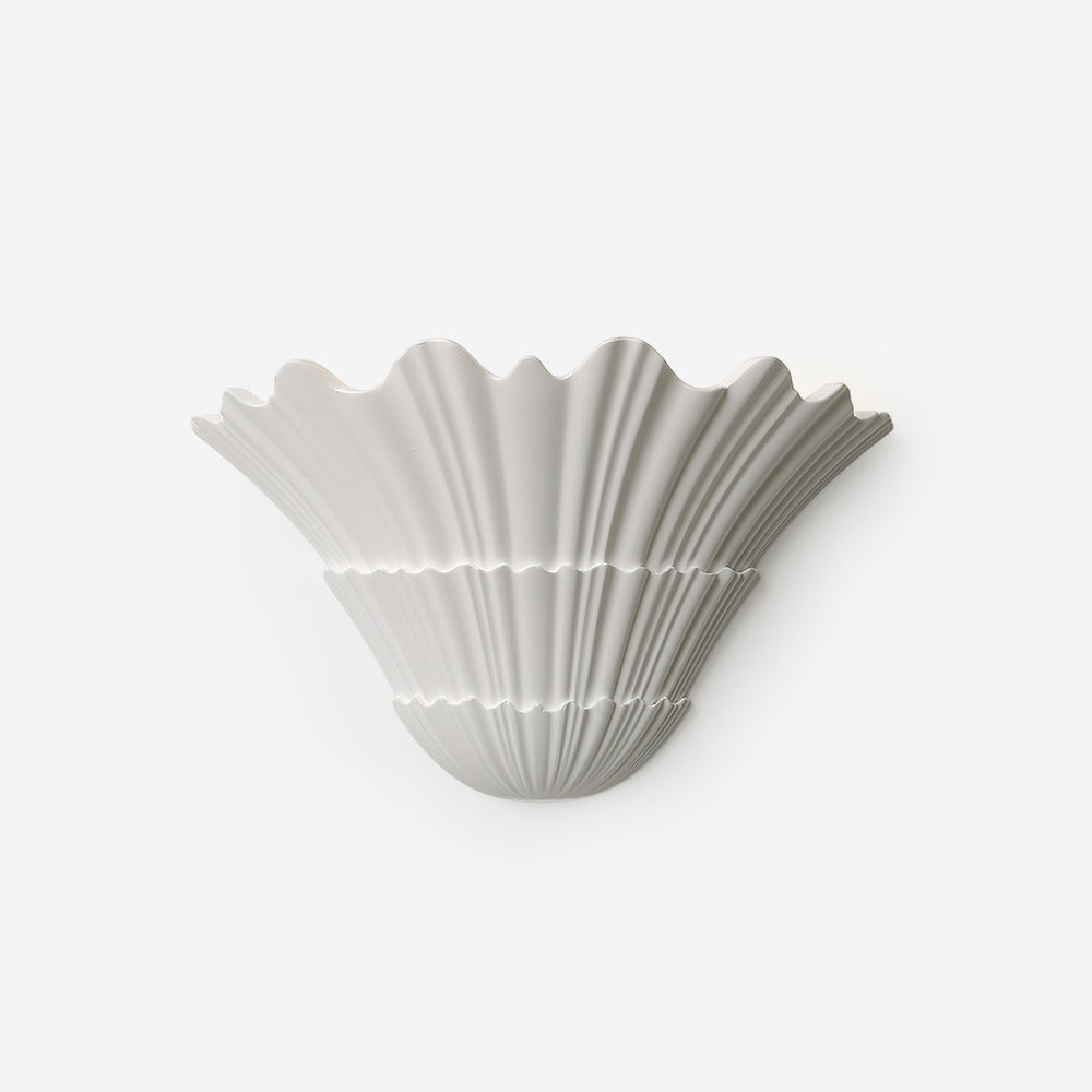 Scallop Plaster Wall Sconce