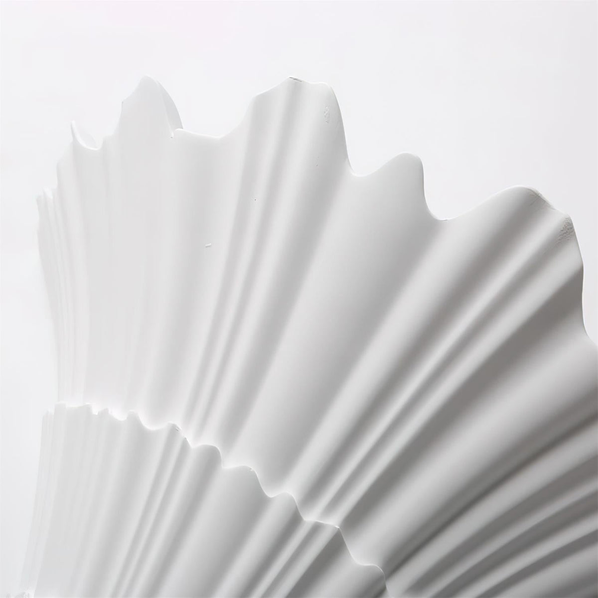Scallop Plaster Wall Sconce