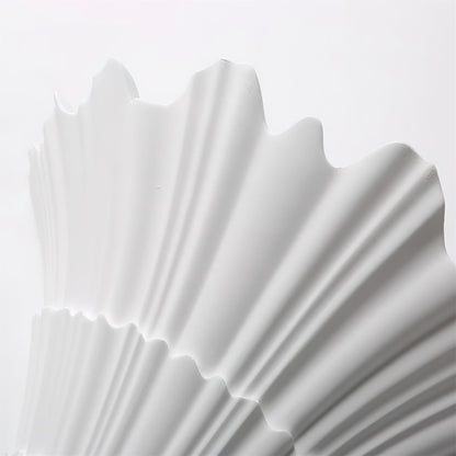 Scallop Plaster Wall Sconce