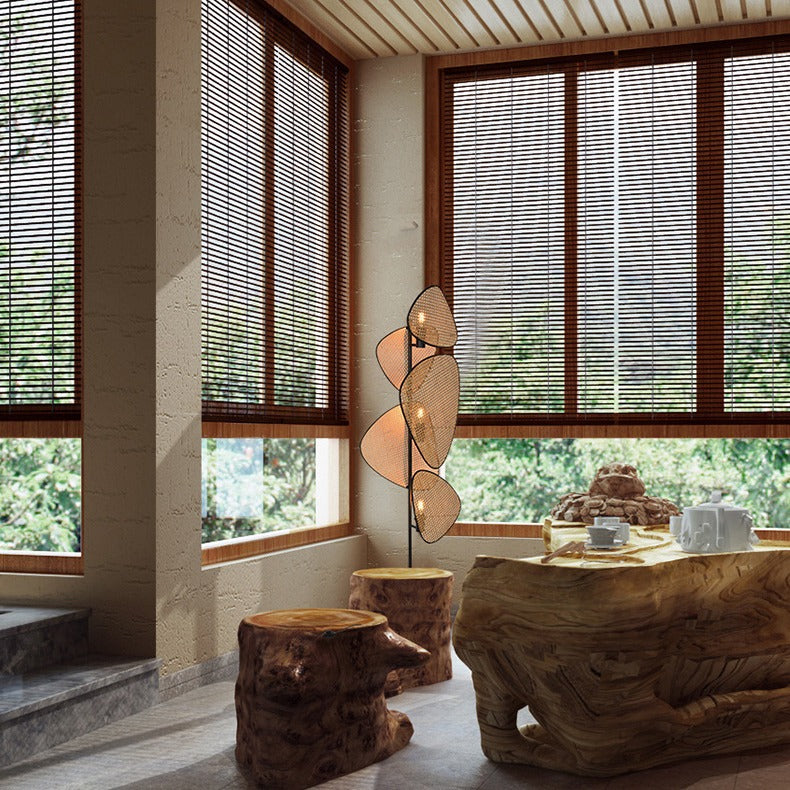 Screen Cannage Floor Lamp - Loonglight