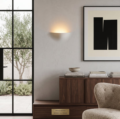 Horizon Recessed Plaster Wall Sconce